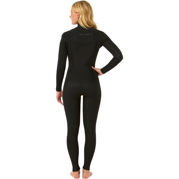 2026 Rip Curl Womens Dawn Patrol 5/3mm Chest Zip Wetsuit 15ZWFS - Black